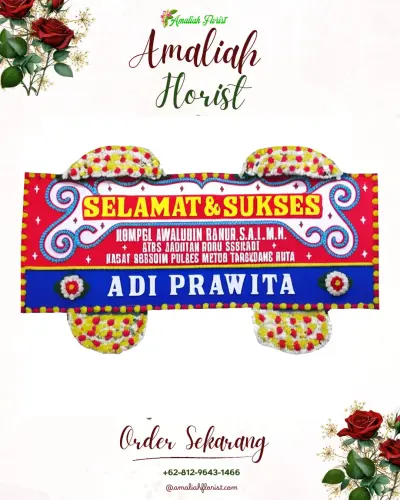 Karangan Bunga Ucapan Selamat di Sindutan